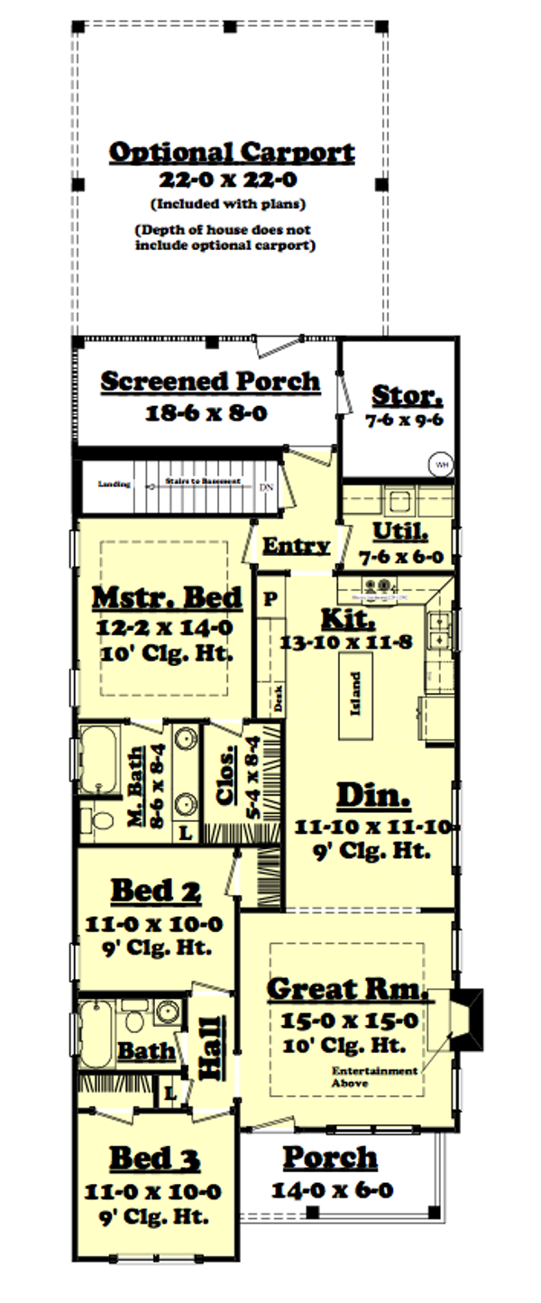 Main Level with Basement Stairs