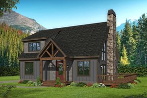 Country Exterior - Front Elevation Plan #932-54