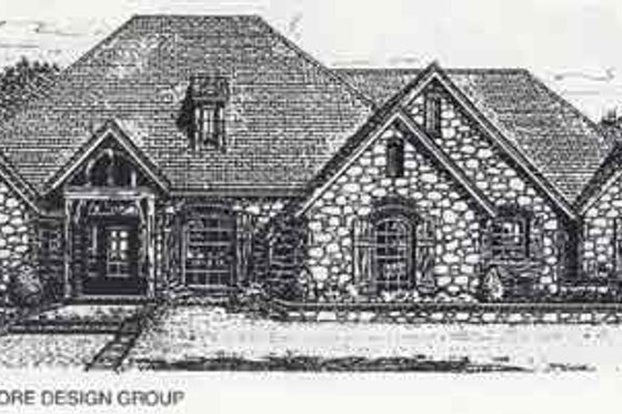 Exterior - Front Elevation for Colonial House Plan #310-841 - 4 bed, 3.5 bath