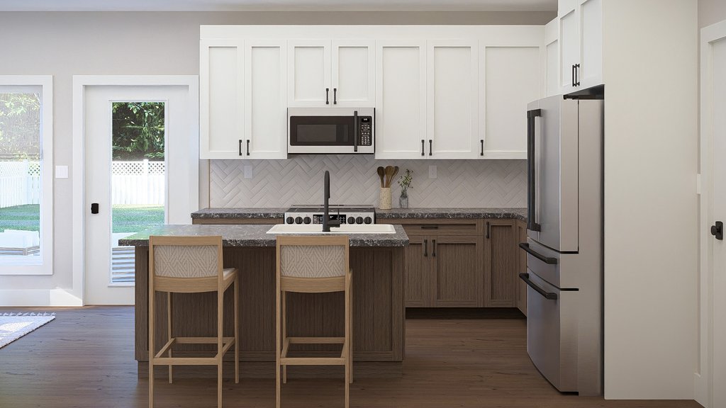 Interior - Kitchen 1 for Traditional House Plan #455-782 - 3 bed, 2.5 bath