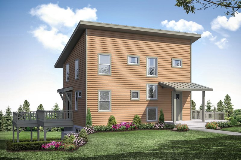 Home Plan - Contemporary Exterior - Front Elevation Plan #124-1169