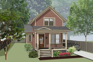 Cottage Exterior - Front Elevation Plan #79-152