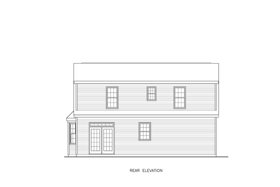 Exterior - Other Elevation 1 for Traditional House Plan #54-659 - 3 bed, 2.5 bath
