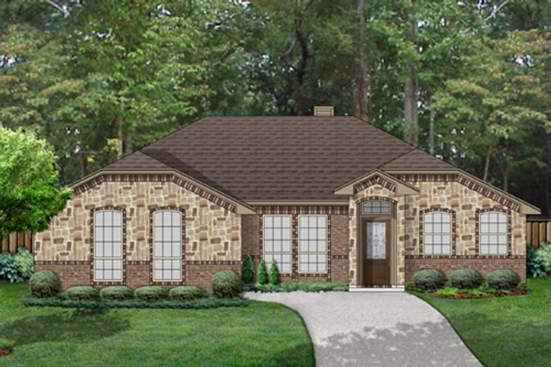 Traditional Style House Plan - 3 Beds 2 Baths 1510 Sq/Ft Plan #84-546