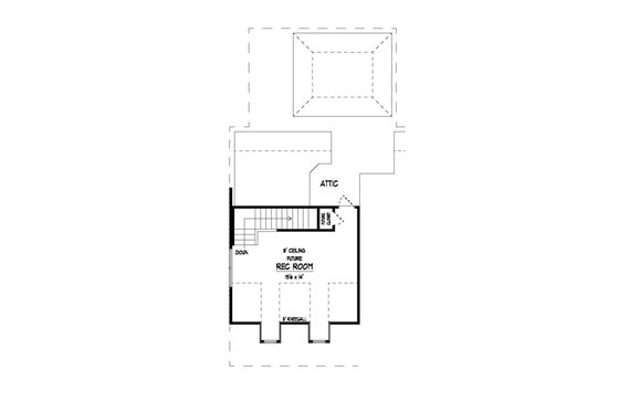 Floor Plan - Upper Floor for Traditional House Plan #424-276 - 3 bed, 2 bath