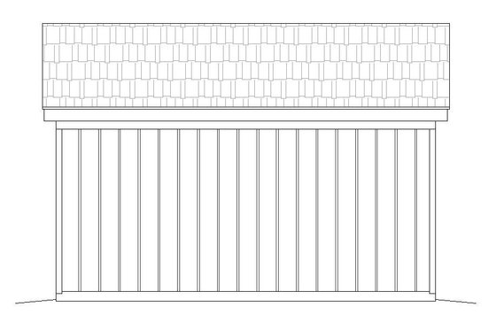 Exterior - Rear Elevation for Country House Plan #932-303, 0 bath