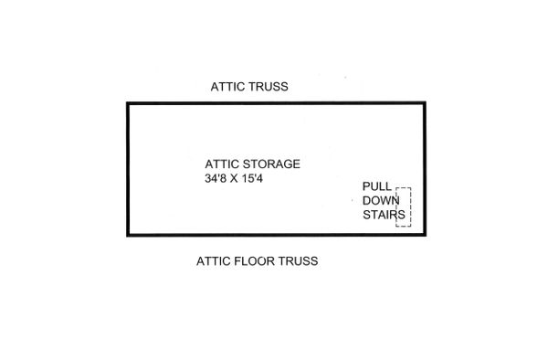 Dream House Plan - Unfinished Attic 