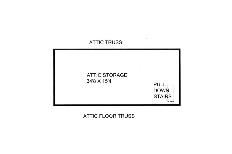 Home Plan - Unfinished Attic 