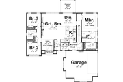 Cottage Style House Plan - 3 Beds 2 Baths 1762 Sq/Ft Plan #455-670 