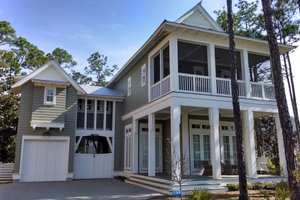 Beach Exterior - Outdoor Living Plan #443-15