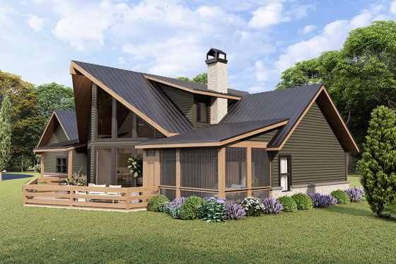 Exterior - Other Elevation for Craftsman House Plan #124-1370 - 3 bed, 2.5 bath