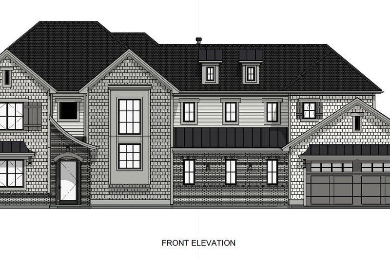 House Design - Exterior - Front Elevation 6 for Traditional House Plan #1069-38 - 4 bed, 3.5 bath