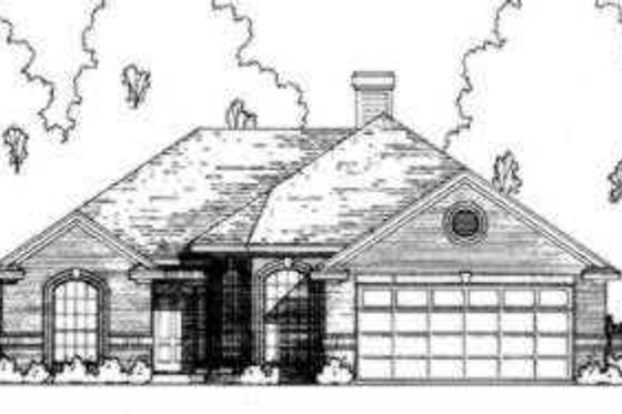Exterior - Front Elevation for Traditional House Plan #40-291 - 3 bed, 2 bath