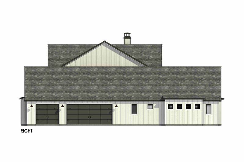 Architectural House Design - Exterior - Other Elevation 1 for Farmhouse House Plan #1096-200 - 5 bed, 5.5 bath