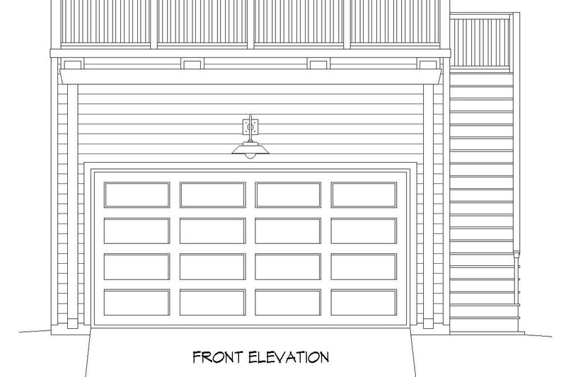 Architectural House Design - Exterior - Front Elevation 3 for Contemporary House Plan #932-111, 0 bath