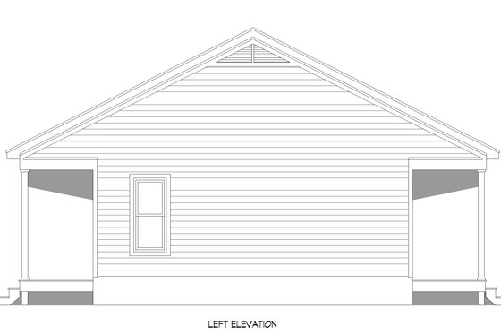 Exterior - Other Elevation for Southern House Plan #932-889 - 1 bed, 1 bath