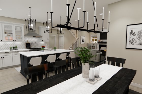 Interior - Kitchen 2 for Bungalow House Plan #51-1358 - 4 bed, 2.5 bath