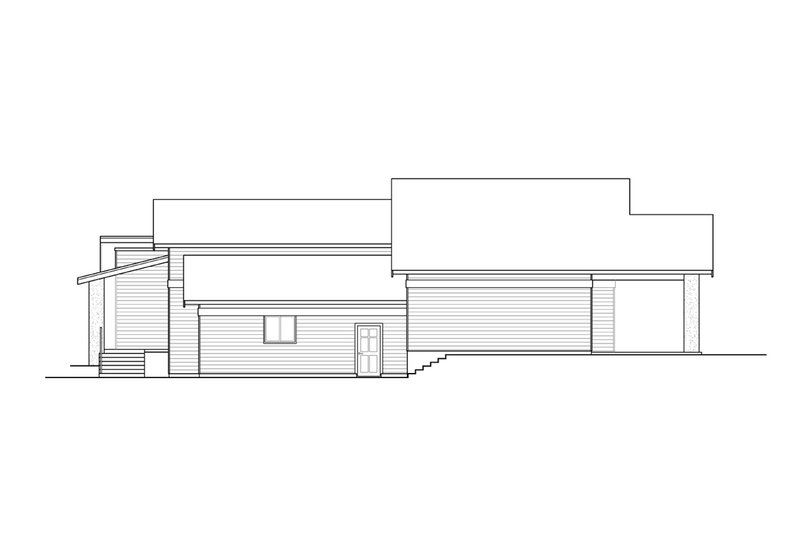 Home Plan - Exterior - Other Elevation 1 for Modern House Plan #124-1283 - 3 bed, 2.5 bath