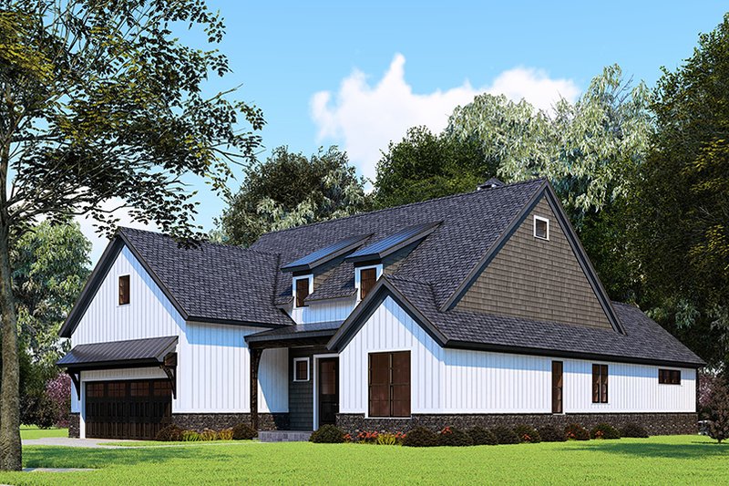 House Blueprint - Exterior - Other Elevation 1 for Craftsman House Plan #923-159 - 3 bed, 2.5 bath