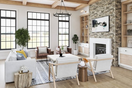 Interior - Family Room 4 for European House Plan #54-696 - 5 bed, 5 bath