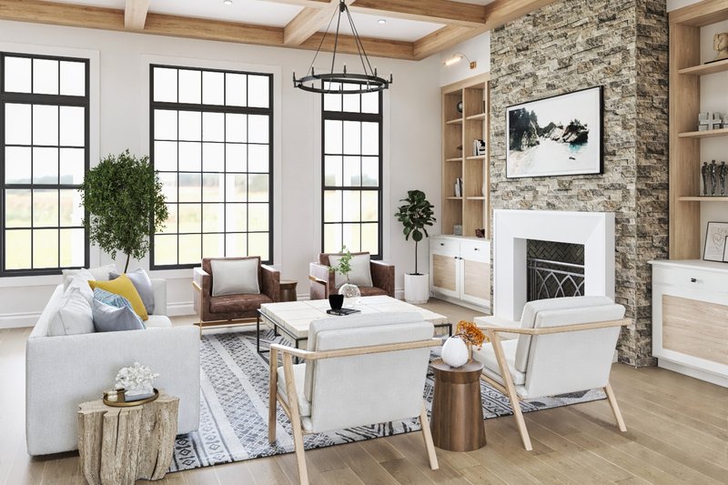 Dream House Plan - Interior - Family Room 4 for European House Plan #54-696 - 5 bed, 5 bath