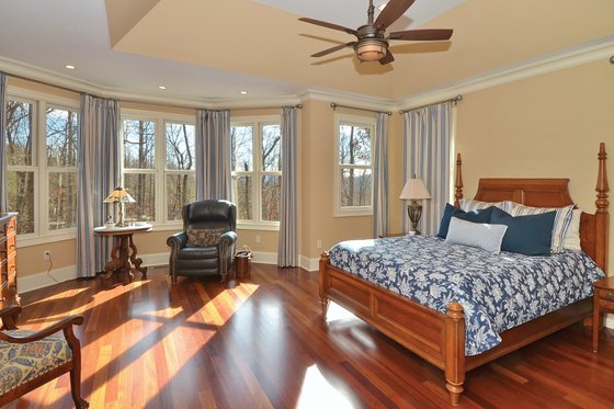 Interior - Master Bedroom for European House Plan #929-21 - 4 bed, 3.5 bath