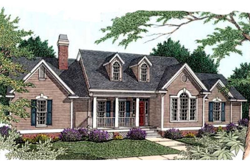Home Plan - Southern Exterior - Front Elevation Plan #406-202