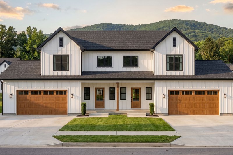 Home Plan - Exterior - Front Elevation 2 for Farmhouse House Plan #455-808 - 3 bed, 2.5 bath
