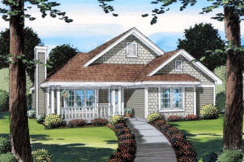 Cottage Style House Plan - 3 Beds 2 Baths 1573 Sq/Ft Plan #312-736