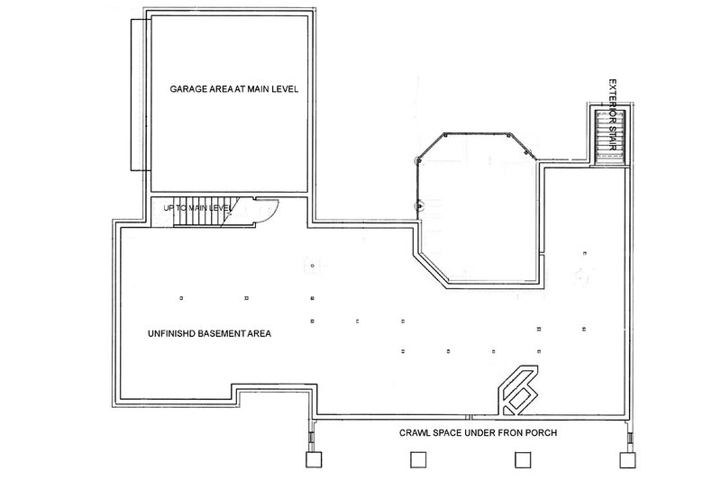 Home Plan - Floor Plan - Other Floor 1 for European House Plan #45-114 - 3 bed, 2 bath