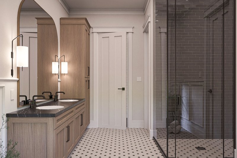 House Blueprint - Interior - Master Bathroom for Modern House Plan #455-331 - 3 bed, 3.5 bath