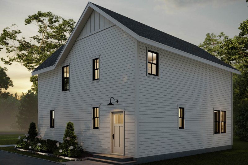 Home Plan - Exterior - Rear Elevation for Farmhouse House Plan #461-102 - 4 bed, 3 bath