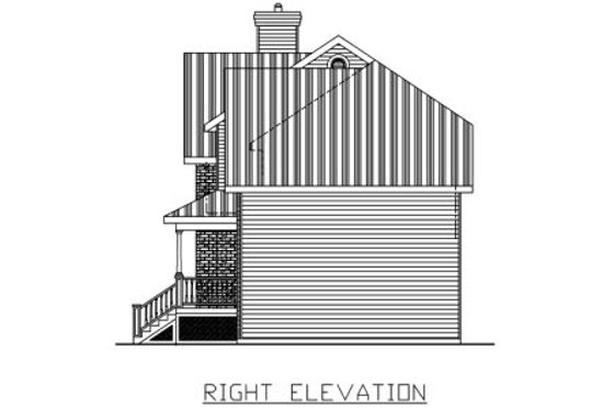 Exterior - Other Elevation 1 for European House Plan #138-243 - 3 bed, 1.5 bath