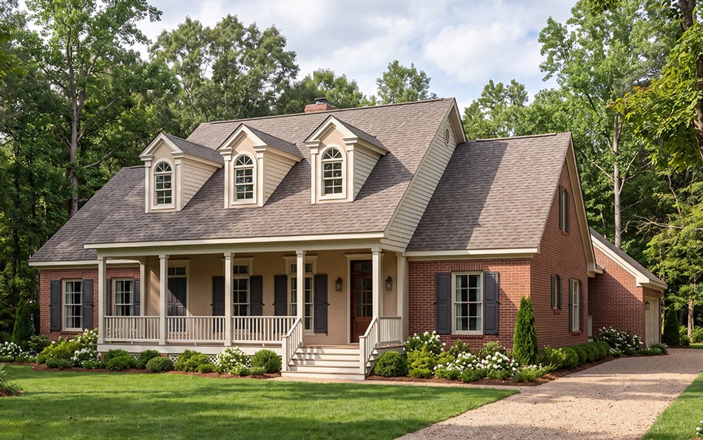 Exterior - Front Elevation 2 for Southern House Plan #406-160 - 3 bed, 2 bath