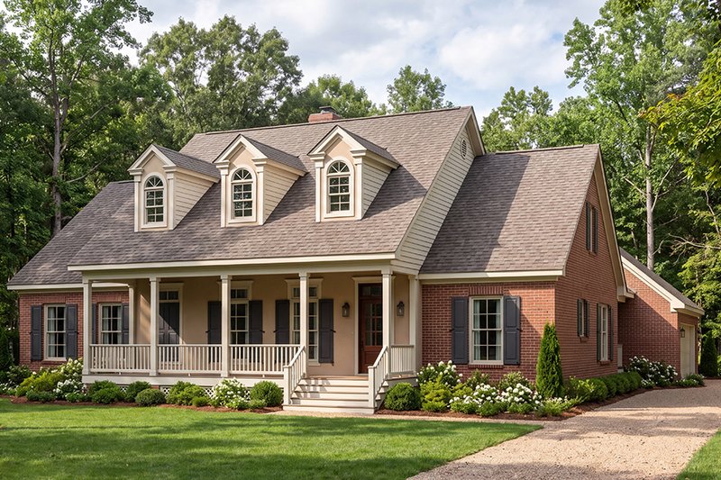 Home Plan - Exterior - Front Elevation 2 for Southern House Plan #406-160 - 3 bed, 2 bath