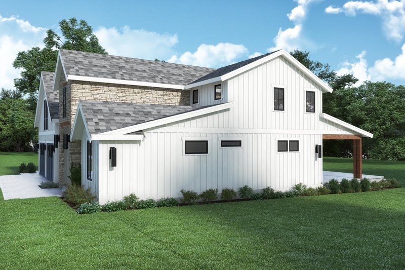 House Plan Design - Exterior - Other Elevation 1 for Farmhouse House Plan #1070-134 - 3 bed, 3.5 bath