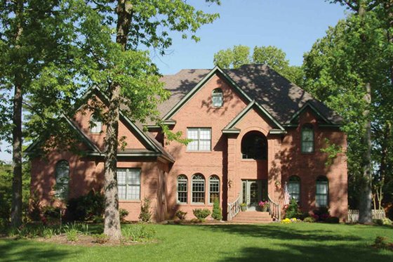 Exterior - Front Elevation 3 for European House Plan #927-24 - 5 bed, 4.5 bath