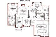 Traditional Style House Plan - 4 Beds 4.5 Baths 3306 Sq/Ft Plan #63-350 