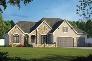 Ranch Exterior - Front Elevation Plan #20-2305
