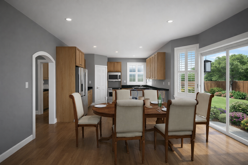 House Blueprint - Interior - Dining Room for Ranch House Plan #1060-439 - 3 bed, 2.5 bath