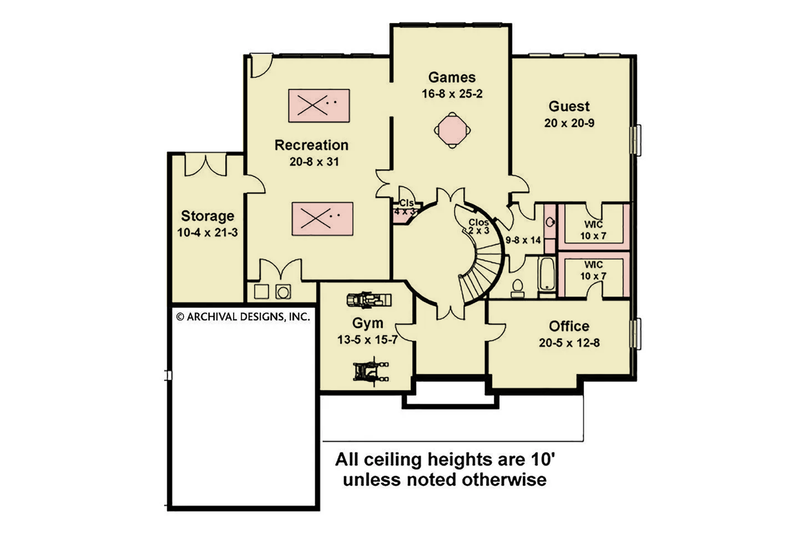 Home Plan - Floor Plan - Other Floor for Classical House Plan #119-113 - 4 bed, 4.5 bath