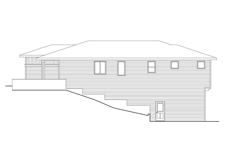 Dream House Plan - Exterior - Other Elevation 2 for Prairie House Plan #124-1431 - 3 bed, 2 bath