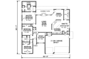 European Style House Plan - 3 Beds 2 Baths 2015 Sq/Ft Plan #65-236 