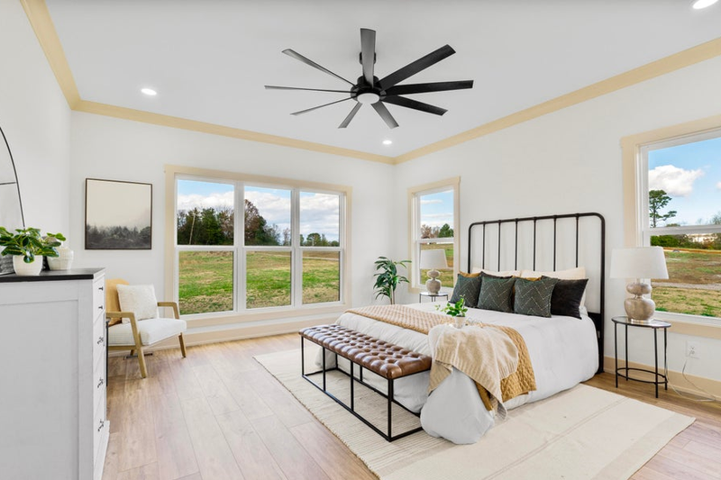 House Plan Design - Interior - Master Bedroom for Farmhouse House Plan #123-122 - 3 bed, 2 bath