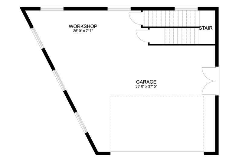 Home Plan - Floor Plan - Main Floor for Traditional House Plan #1060-163, 0 bath