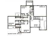 European Style House Plan - 4 Beds 4 Baths 2988 Sq/Ft Plan #405-106 