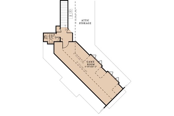 Floor Plan - Upper Floor for European House Plan #923-300 - 4 bed, 2.5 bath