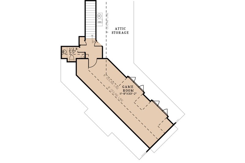 Home Plan - Floor Plan - Upper Floor for European House Plan #923-300 - 4 bed, 2.5 bath