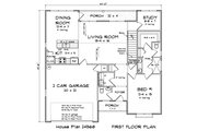 Cottage Style House Plan - 4 Beds 3.5 Baths 2045 Sq/Ft Plan #513-2361 Floor 