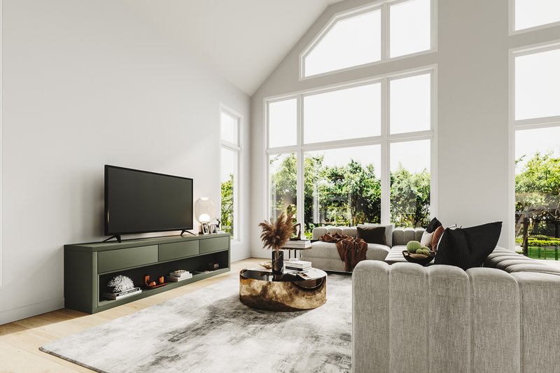 Dream House Plan - Interior - Family Room for Cottage House Plan #23-2766 - 3 bed, 2 bath